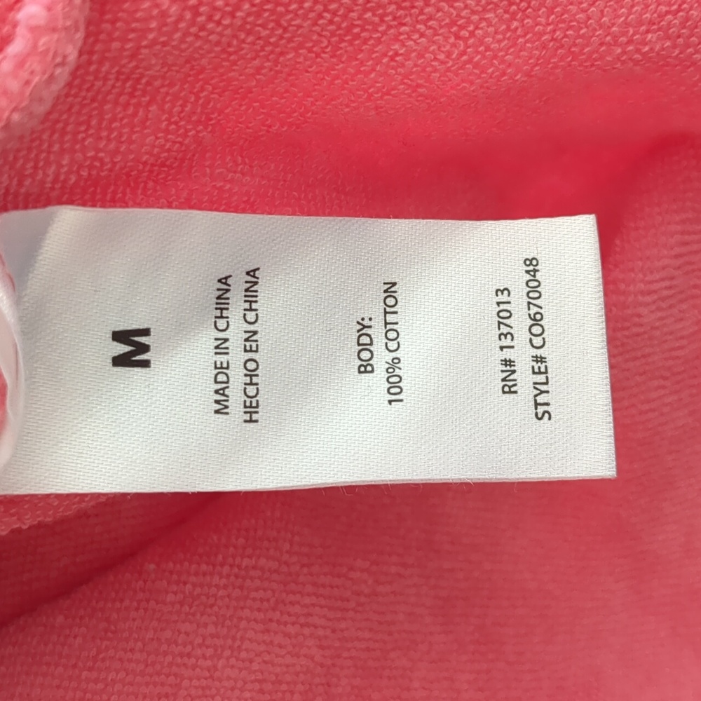 Medium Wildfox Orange And Pink Tie Dye Hoodie Cutoff Style Casual - Picture 13 of 14